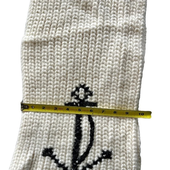 J. Crew NWOT Unisex Wool & Angora Nautical Scarf - Picture 5 of 10